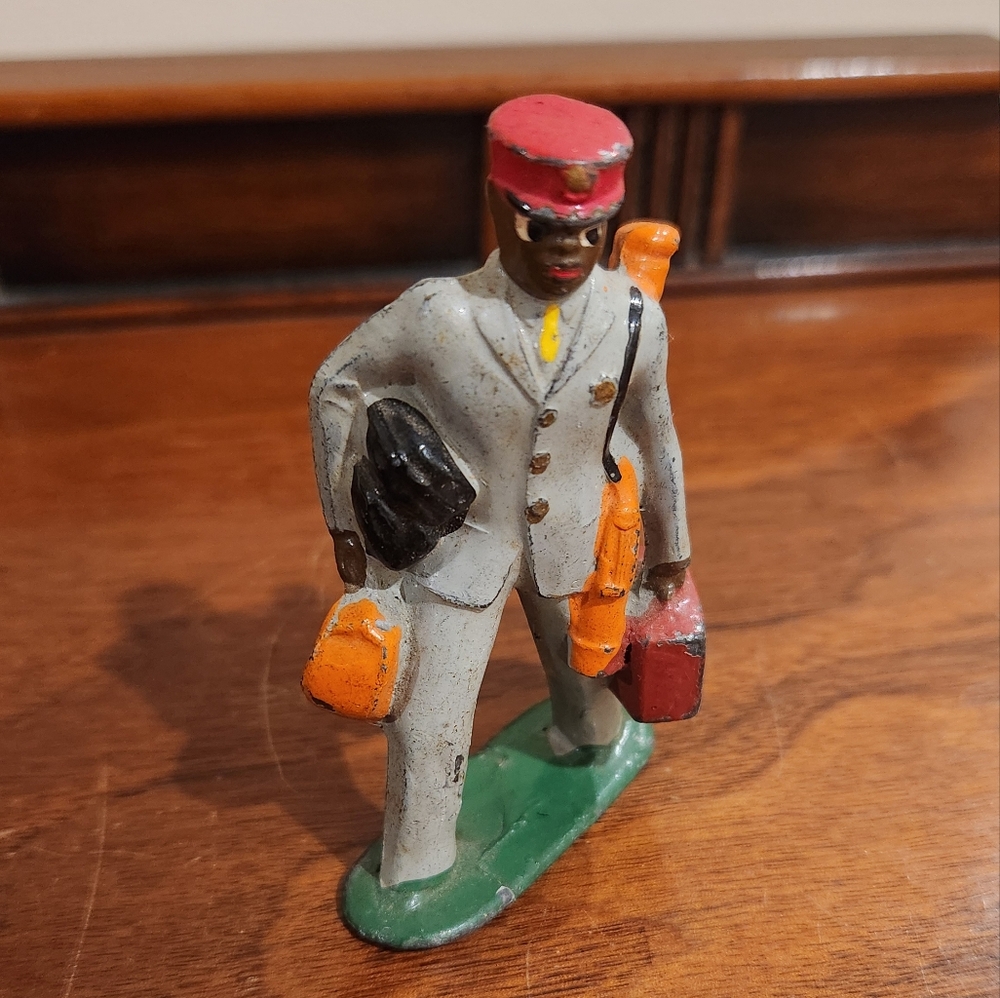 Vibrant Red and Orange Action Figure Blaster Toy